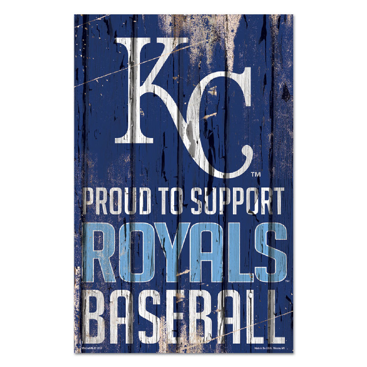 Kansas City Royals Sign 11x17 Wood Slogan Design - Sports Fan Shop