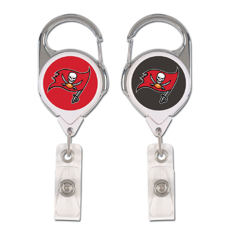 Tampa Bay Buccaneers Badge Holder Premium Retractable