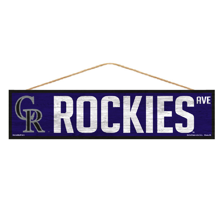 Colorado Rockies Sign 4x17 Wood Avenue Design