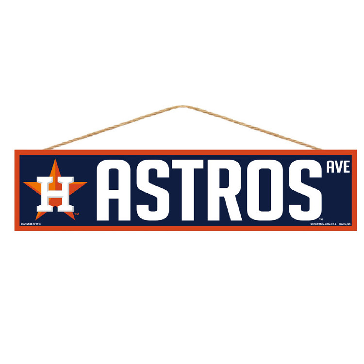 Houston Astros Sign 4x17 Wood Avenue Design