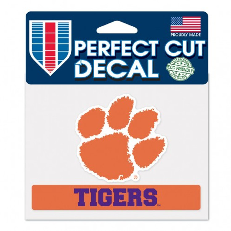 Clemson Tigers Decal 4.5x5.75 Perfect Cut Color