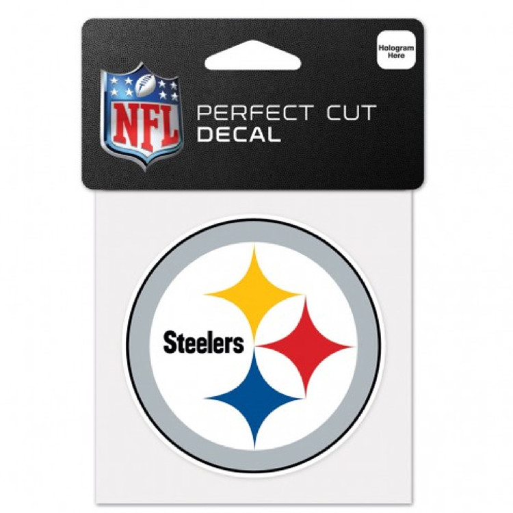 Pittsburgh Steelers Decal 4x4 Perfect Cut Color