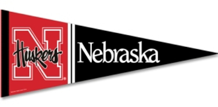 Nebraska Cornhuskers Pennant 12x30 Premium Style