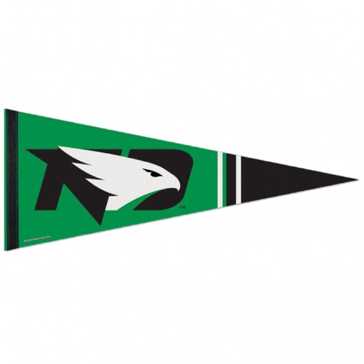 North Dakota Fighting Hawks Pennant 12x30 Premium Style