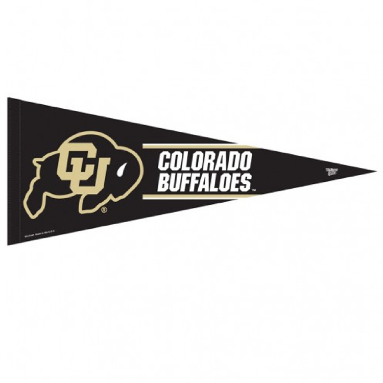 Colorado Buffaloes Pennant 12x30 Premium Style