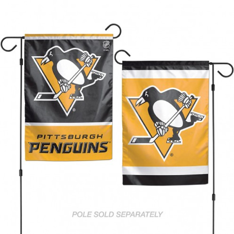 Pittsburgh Penguins Flag 12x18 Garden Style 2 Sided