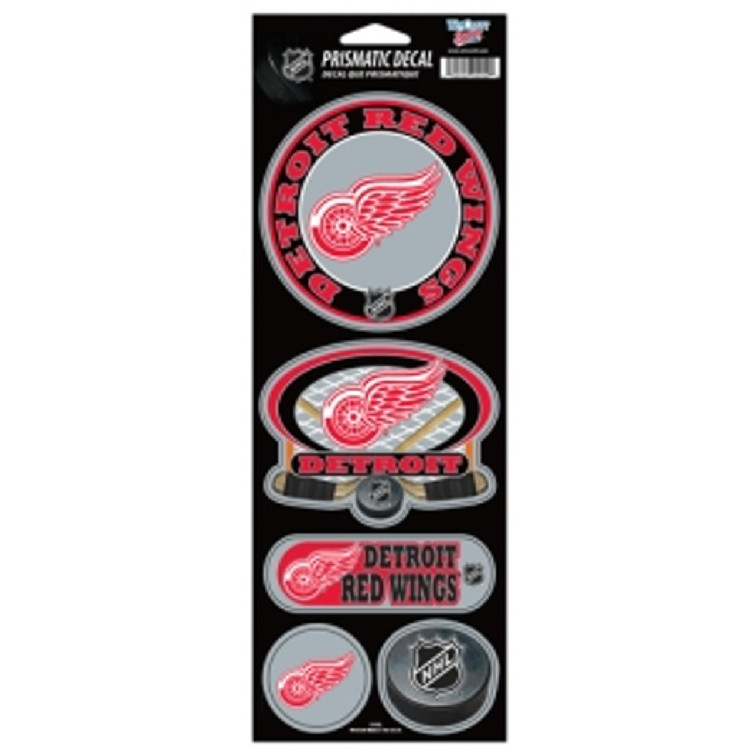 Detroit Red Wings Stickers Prismatic