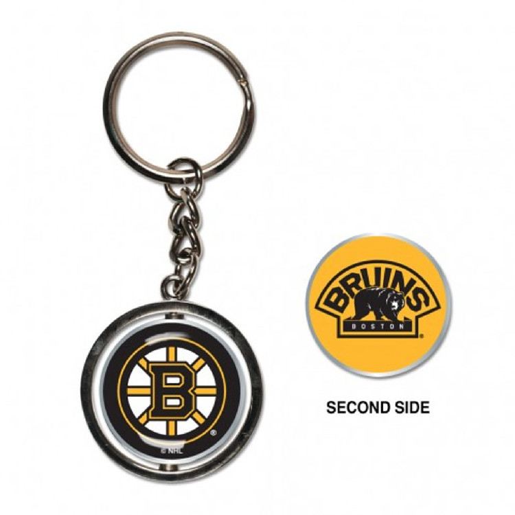 Boston Bruins Key Ring Spinner Style