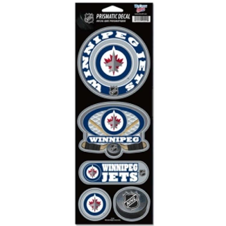 Winnipeg Jets Stickers Prismatic