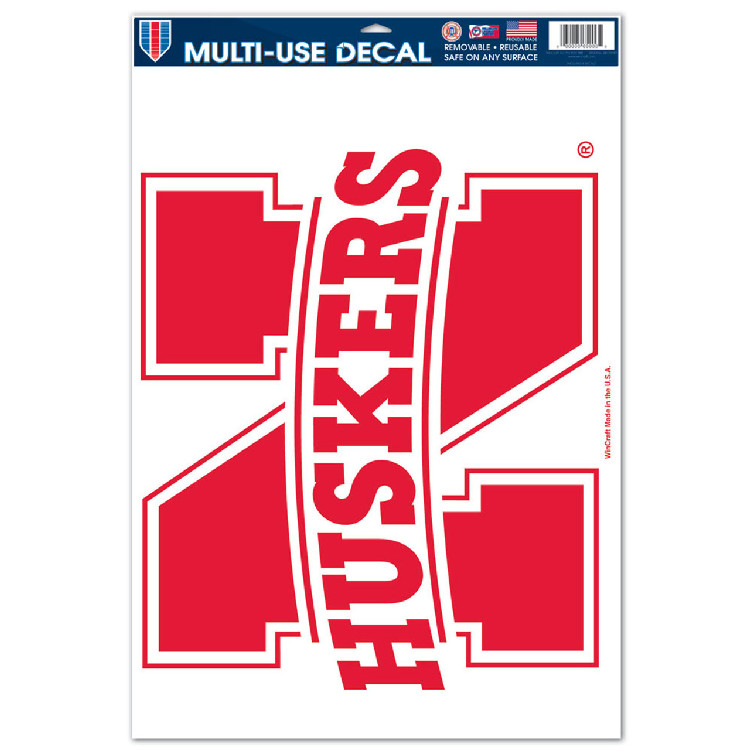 Nebraska Cornhuskers Decal 11x17 Ultra Large Logo