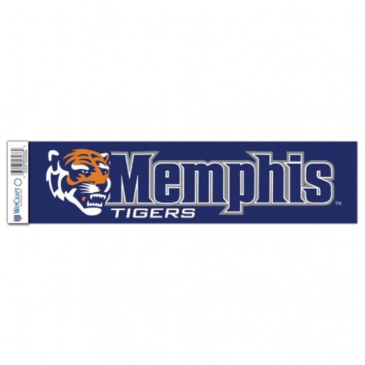 Memphis Tigers Decal 3x12 Bumper Strip Style