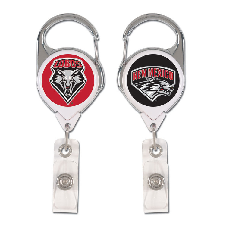 New Mexico Lobos Badge Holder Premium Retractable