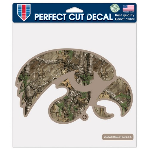 Wincraft Iowa Hawkeyes Decal 8x8 Perfect Cut Camo -