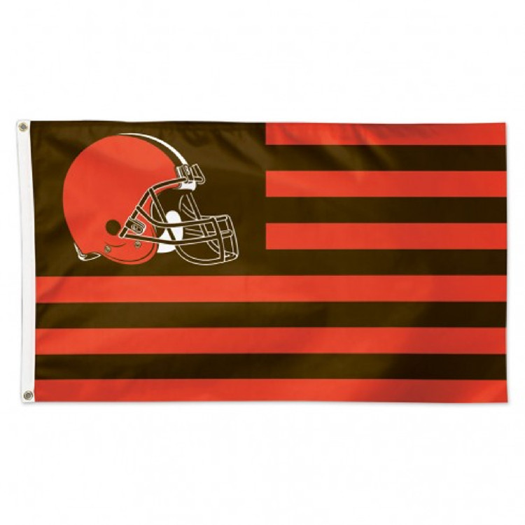 Cleveland Browns Flag 3x5 Deluxe Americana Design