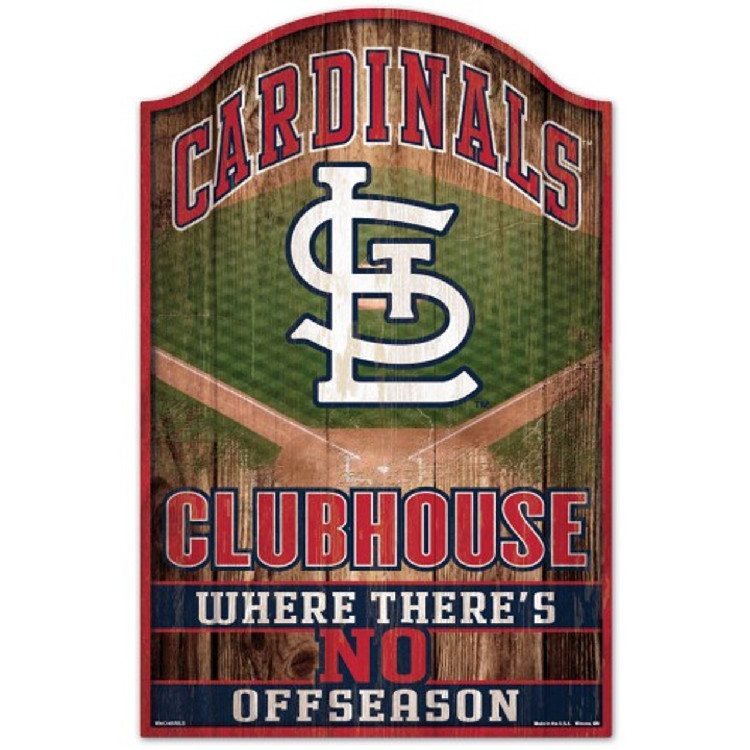 St. Louis Cardinals Sign 11x17 Wood Fan Cave Design