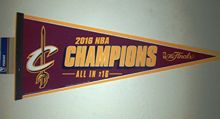 Cleveland Cavaliers Pennant 12x30 2016 Champions Design CO