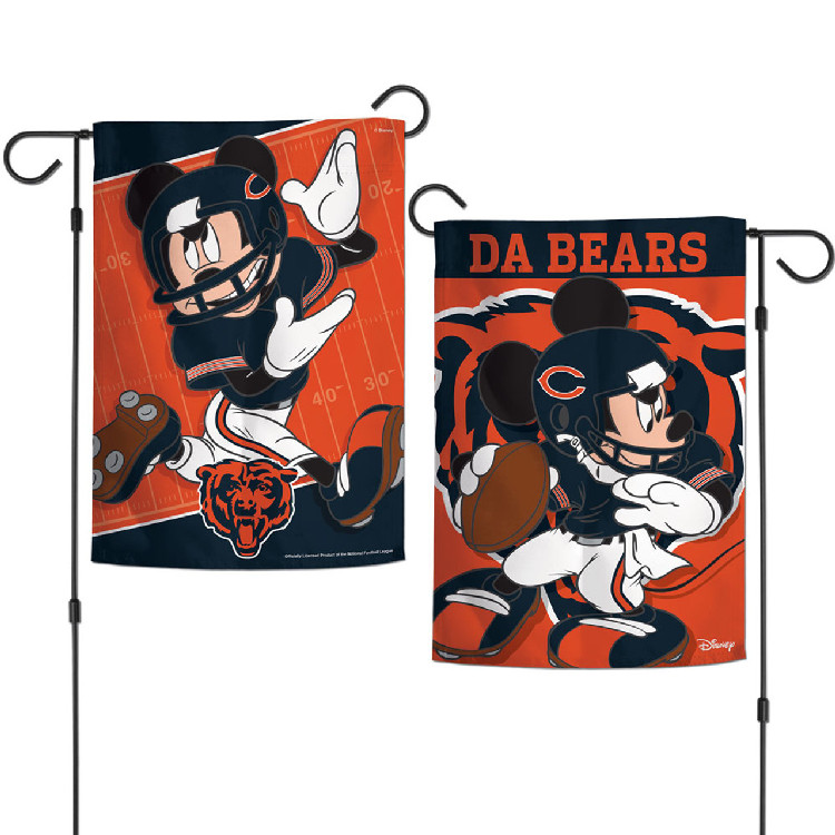 Chicago Bears Flag 12x18 Garden Style 2 Sided Disney