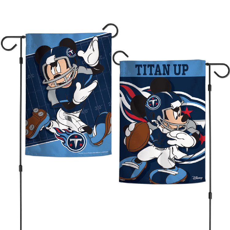 Tennessee Titans Flag 12x18 Garden Style 2 Sided Disney