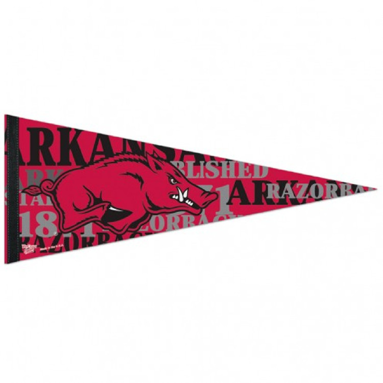 Arkansas Razorbacks Pennant 12x30 Premium Style