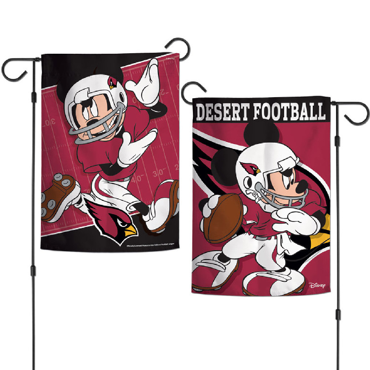 Arizona Cardinals Flag 12x18 Garden Style 2 Sided Disney