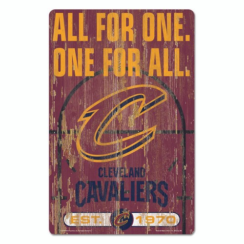 Wincraft Cleveland Cavaliers Sign 11x17 Wood Slogan Design