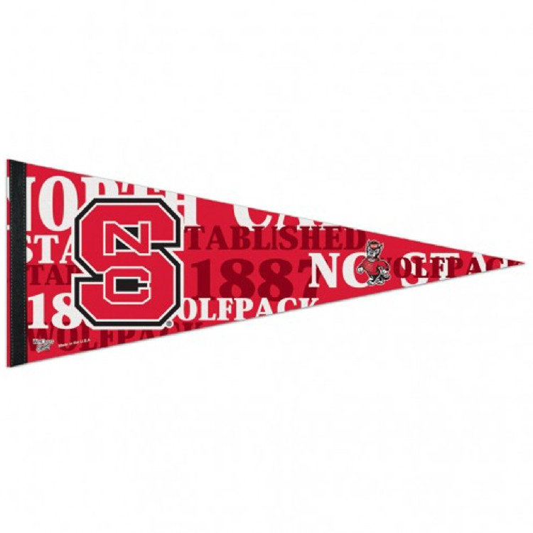 North Carolina State Wolfpack Pennant 12x30 Premium Style