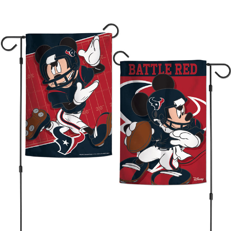 Houston Texans Flag 12x18 Garden Style 2 Sided Disney