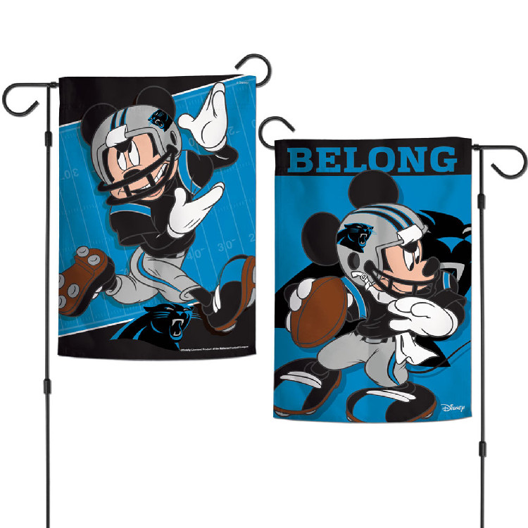 Carolina Panthers Flag 12x18 Garden Style 2 Sided Disney