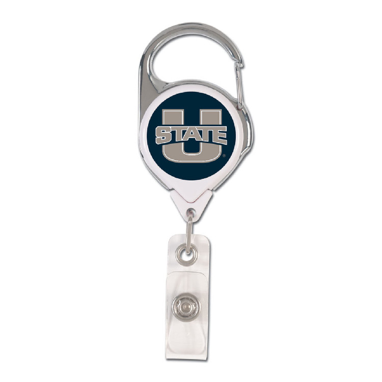 Utah State Aggies Badge Holder Premium Retractable