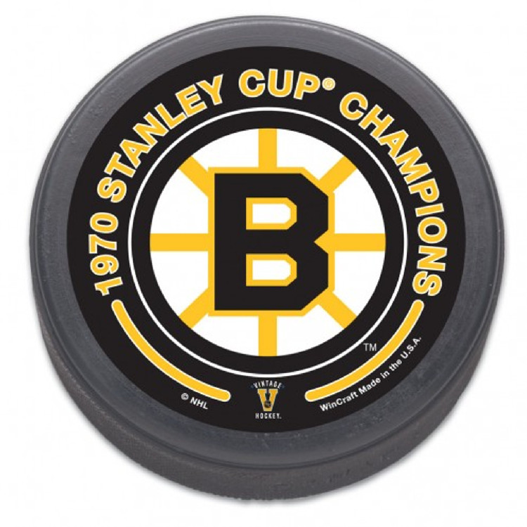 Boston Bruins Hockey Puck - 1970 Stanley Cup Champ - Bulk