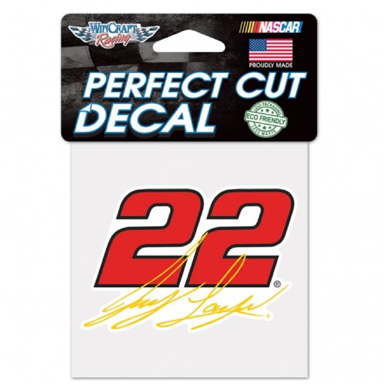 Joey Logano Decal 4x4 Perfect Cut Color