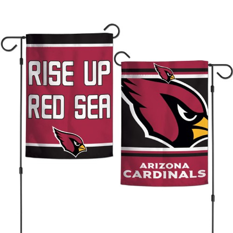 Arizona Cardinals Flag 12x18 Garden Style 2 Sided Slogan Design