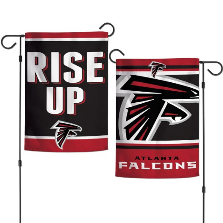 Atlanta Falcons Flag 12x18 Garden Style 2 Sided Slogan Design