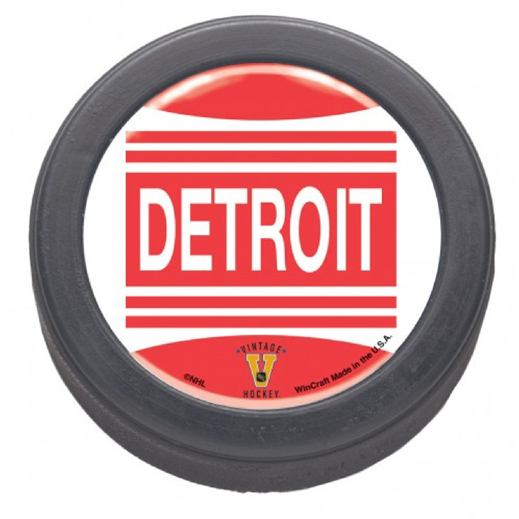 Detroit Red Wings Domed Hockey Puck - Packaged - Vintage