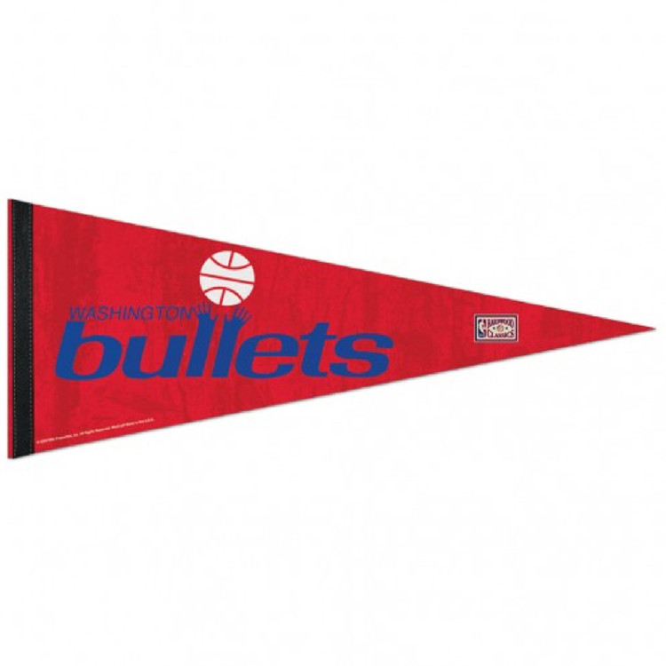 Washington Wizards Pennant 12x30 Premium Style Bullets Logo Design