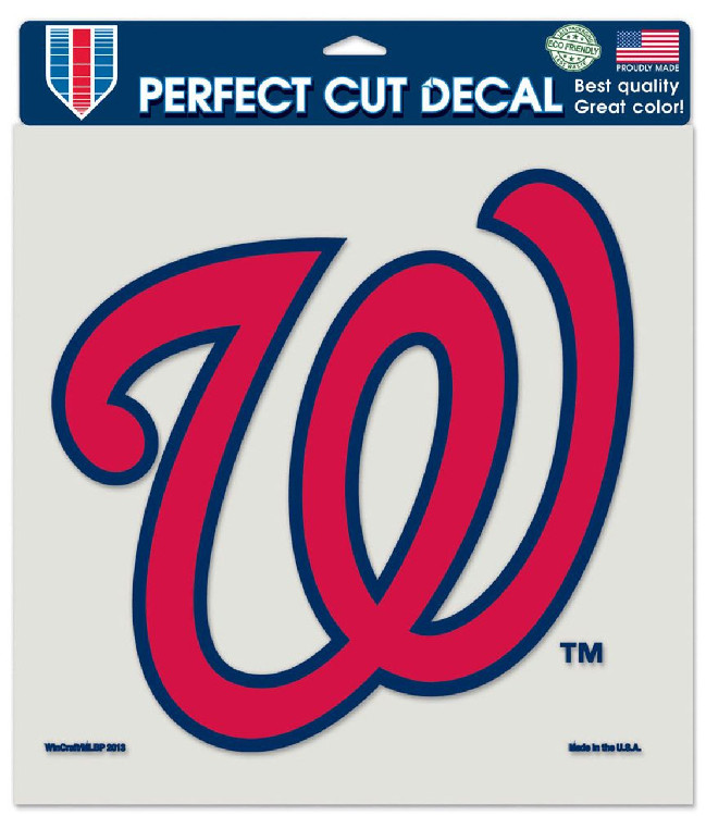 Washington Nationals Decal 8x8 Die Cut Color