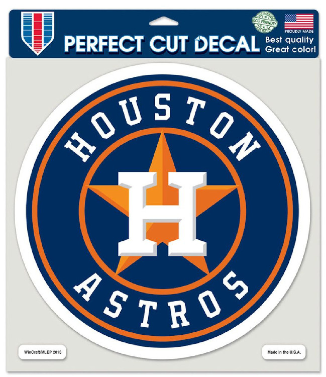 Houston Astros Decal 8x8 Die Cut Color