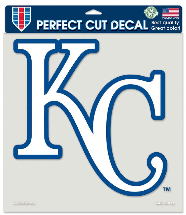 Kansas City Royals Decal 8x8 Die Cut Color