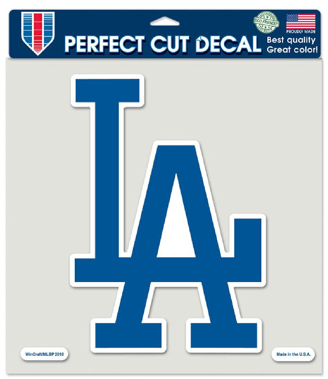 Los Angeles Dodgers Decal 8x8 Die Cut Color