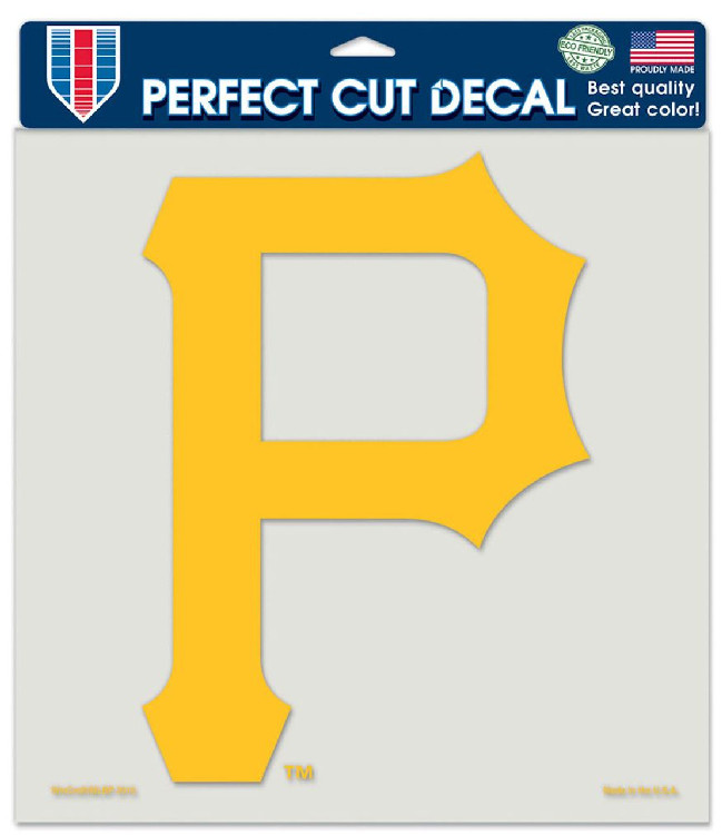 Pittsburgh Pirates Decal 8x8 Die Cut Color