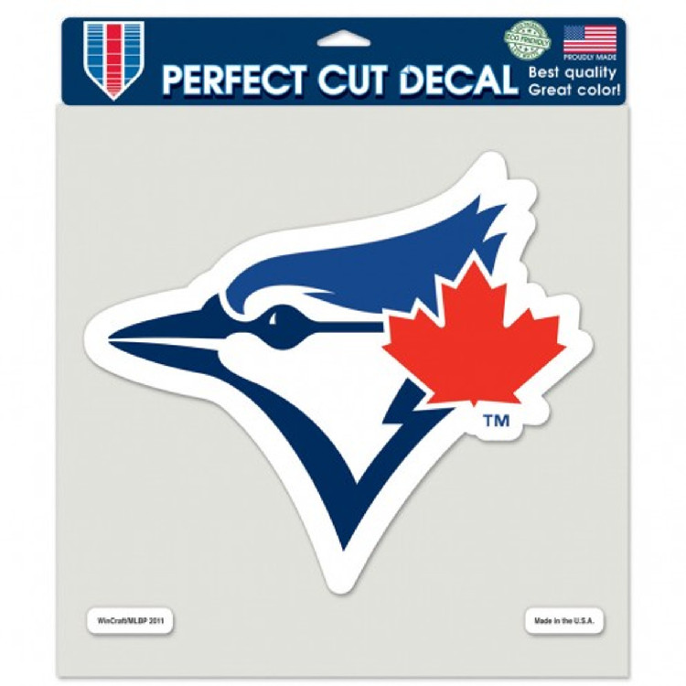 Toronto Blue Jays Decal 8x8 Perfect Cut Color Cap Logo Design