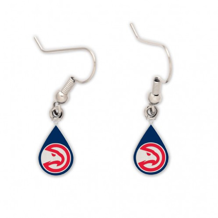 Atlanta Hawks Earrings Tear Drop Style