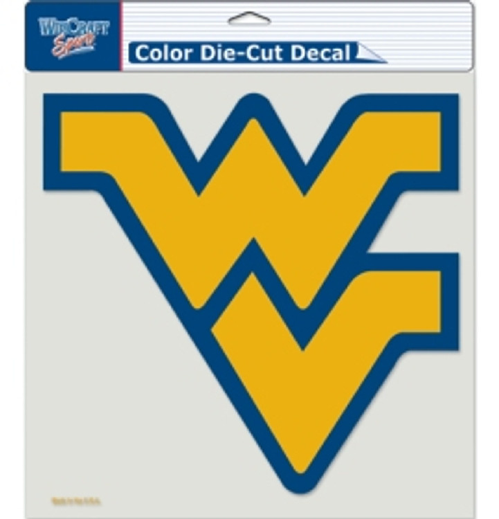 West Virginia Mountaineers Decal 8x8 Die Cut Color