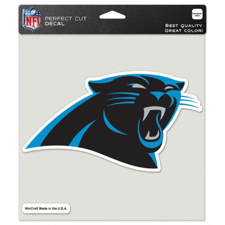 Carolina Panthers Decal 8x8 Die Cut Color