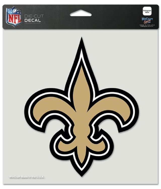 New Orleans Saints Decal 8x8 Die Cut Color