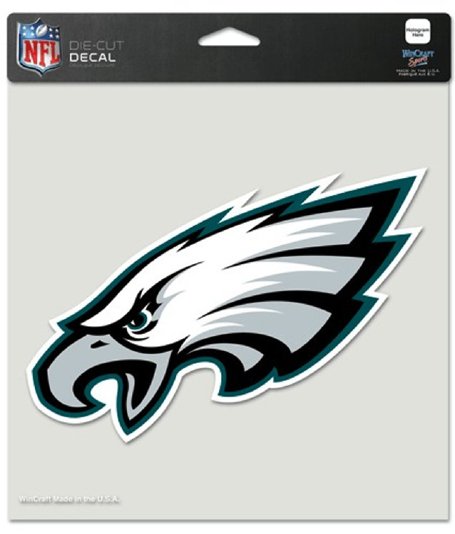 Philadelphia Eagles Decal 8x8 Die Cut Color