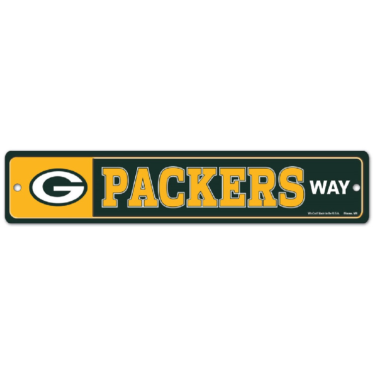 Green Bay Packers Sign 3.75x19 Plastic Street Style