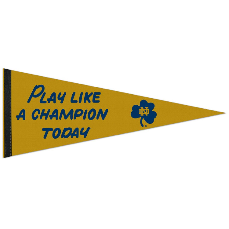 Notre Dame Fighting Irish Pennant 12x30 Premium Style PLACT Design