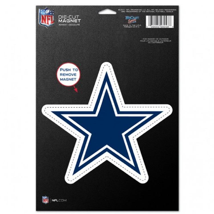 Dallas Cowboys Magnet - 6.5 in x 9 in - Die-Cut