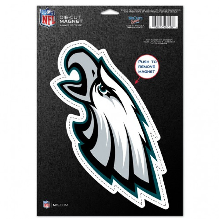 Philadelphia Eagles Magnet - 6.5 in x 9 in - Die-Cut - Logo